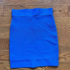 Bright blue BCBG skirt